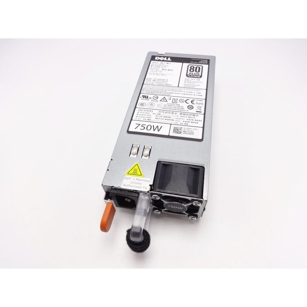 Dell Hot Swap Power Supply 750W‎ Model F750E-SO PowerEdge 720 Server PN 06W2PW